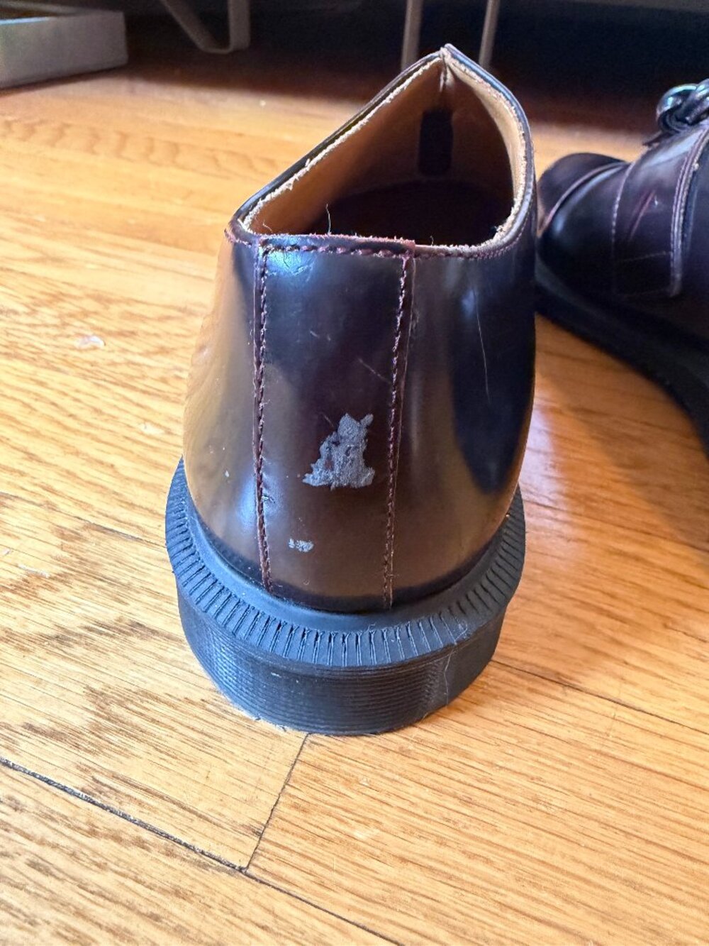 Dr. Martens Burgundy Leather Tassel Loafers - Picture 5 of 15